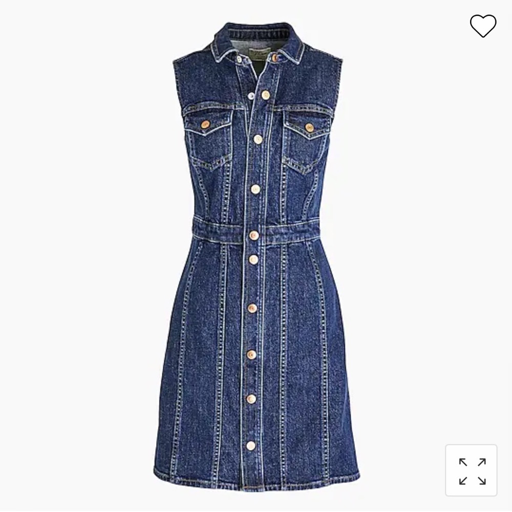 J. Crew size 6 Sleeveless denim mini dress